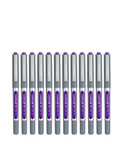 Uniball 12-Piece Eye Fine Roller Pen 0.7mm Tip Violet Ink  - Image 1