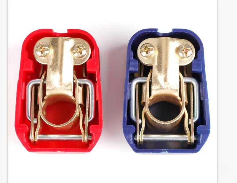 Ready Supply of Battery Power-Off Protection Pile Head Battery Clip Quick Disassembly Battery Clip Head Pure Copper Clip Head(Pure Copper 1.2mm) - Image 1