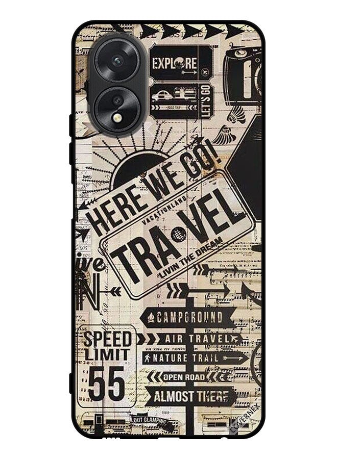 Covernex Protective Case Cover For Oppo A38 Here We Go Travel - Image 1