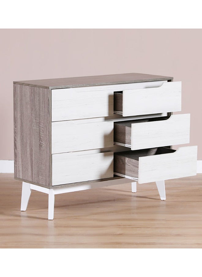 DANUBE HOME Hazel Display Cabinet 6 Drawer Modern Design Wooden Book Organiser Cupboard Space Saving Display Storage Rack For Home Office Living Room Kitchen White  - Image 5