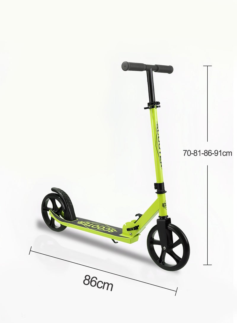 ما بيبي سكوتر ركل للأطفال، سكوتر قابل للطي بعجلتين مع مقود قابل للتعديل، للأولاد والبنات من سن 7 إلى 18 عامًا - Image 3