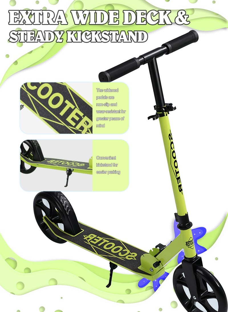 ما بيبي سكوتر ركل للأطفال، سكوتر قابل للطي بعجلتين مع مقود قابل للتعديل، للأولاد والبنات من سن 7 إلى 18 عامًا - Image 4