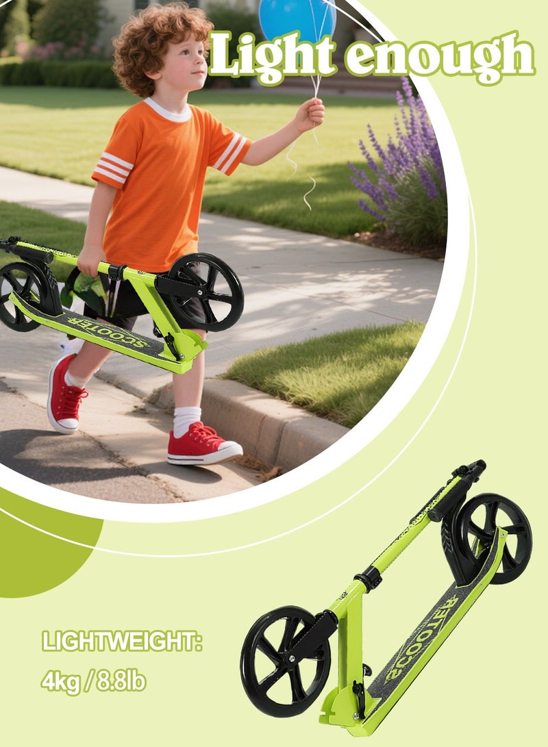 ما بيبي سكوتر ركل للأطفال، سكوتر قابل للطي بعجلتين مع مقود قابل للتعديل، للأولاد والبنات من سن 7 إلى 18 عامًا - Image 2