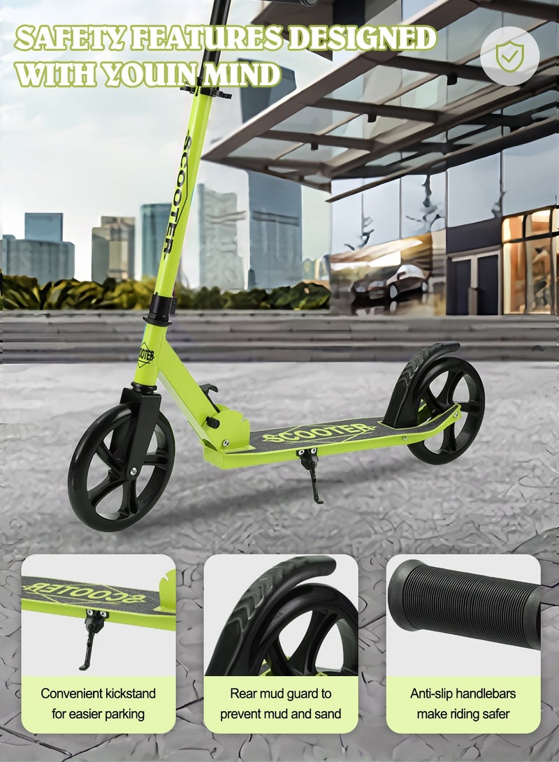 ما بيبي سكوتر ركل للأطفال، سكوتر قابل للطي بعجلتين مع مقود قابل للتعديل، للأولاد والبنات من سن 7 إلى 18 عامًا - Image 5