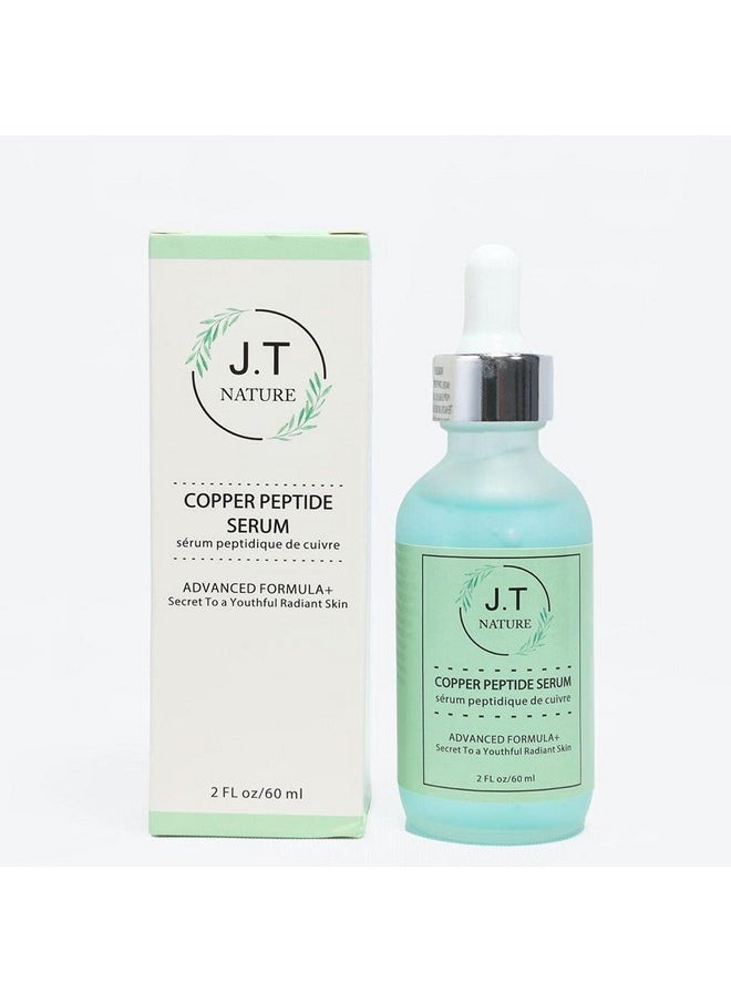 J.T Nature - Copper Peptide Serum60Ml (2Fl Oz) Hydrating Face Serum With Copper Peptides Green Tea Effective And Intense Hydration For The Skin Facial Serum With Antioxidant Boost. - Image 1