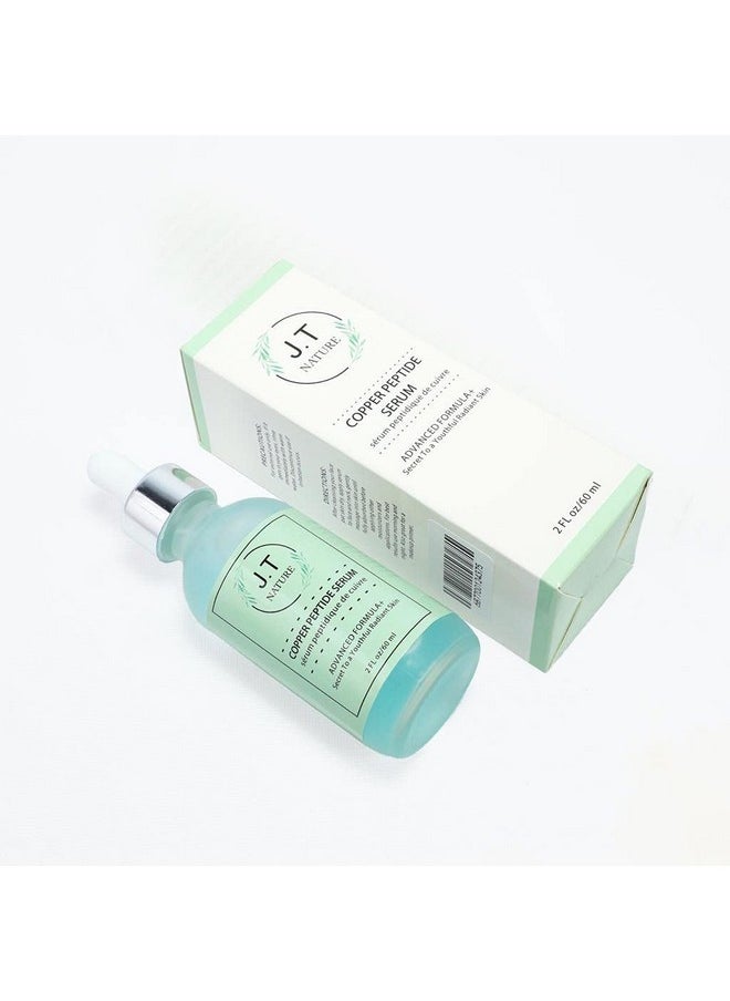 J.T Nature - Copper Peptide Serum60Ml (2Fl Oz) Hydrating Face Serum With Copper Peptides Green Tea Effective And Intense Hydration For The Skin Facial Serum With Antioxidant Boost. - Image 1