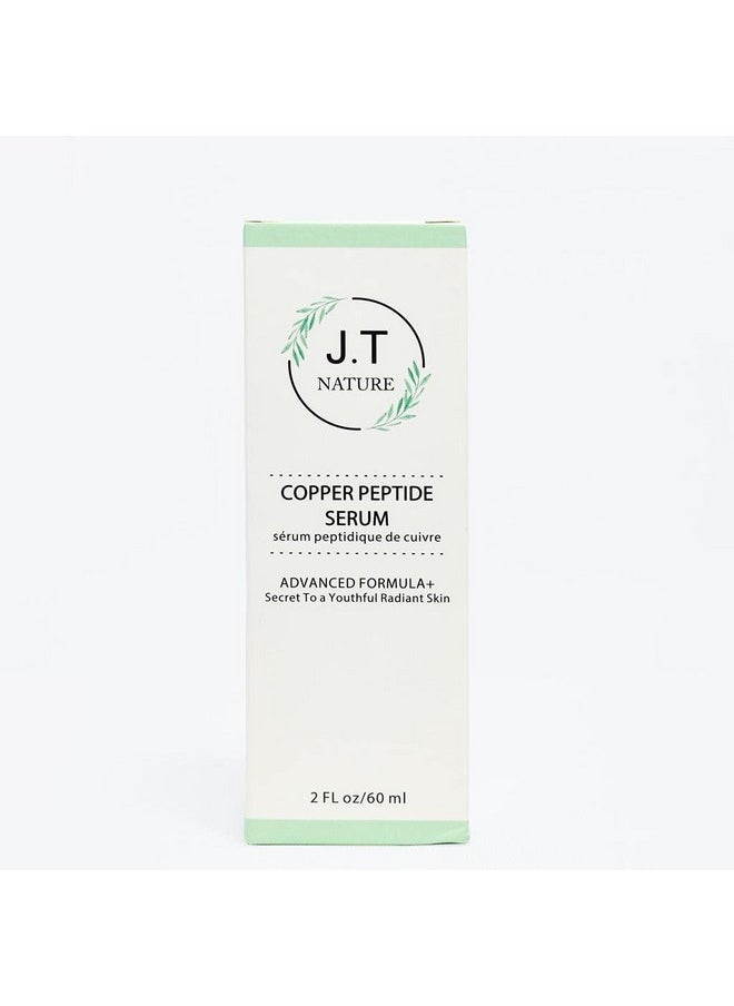 J.T Nature - Copper Peptide Serum60Ml (2Fl Oz) Hydrating Face Serum With Copper Peptides Green Tea Effective And Intense Hydration For The Skin Facial Serum With Antioxidant Boost. - Image 1