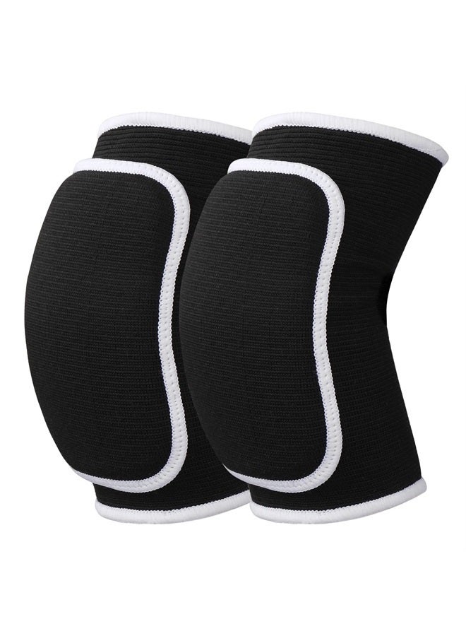 WLLHYF Pair of Elbow Pads with Thicken Sponge Padding Breathable Elbow Wraps Arm Brace Support Fitness Tendonitis Support Strap for Kids Child Girls Boys Teens Men and Women - Image 1