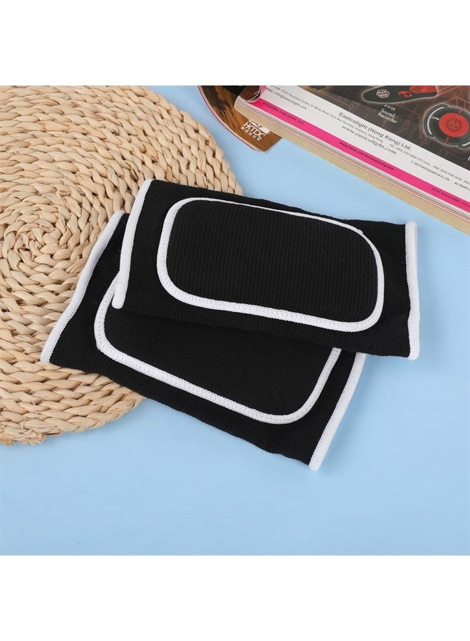 WLLHYF Pair of Elbow Pads with Thicken Sponge Padding Breathable Elbow Wraps Arm Brace Support Fitness Tendonitis Support Strap for Kids Child Girls Boys Teens Men and Women - Image 5