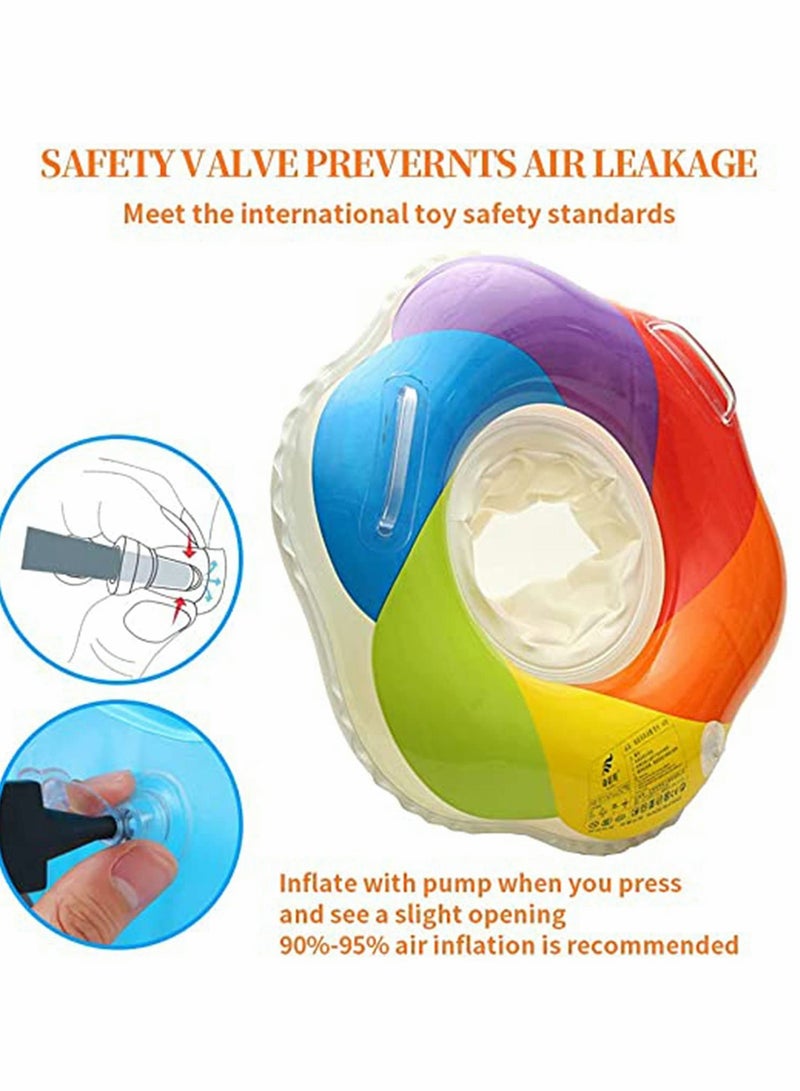 KASTWAVE Swimming Ring Baby Float Seat Inflatable Baby Pool Swim Ring Float Infant Toddler Swimming Ring with Handles - Image 2