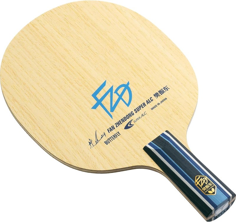 باترفلاي مضرب تنس الطاولة Butterfly Fan Zhendong Super ALC - مضرب تنس طاولة محترف - متوفر بأنماط مقبض: Flared، Straight، وChinese Penhold - مصنوع في اليابان - Image 1