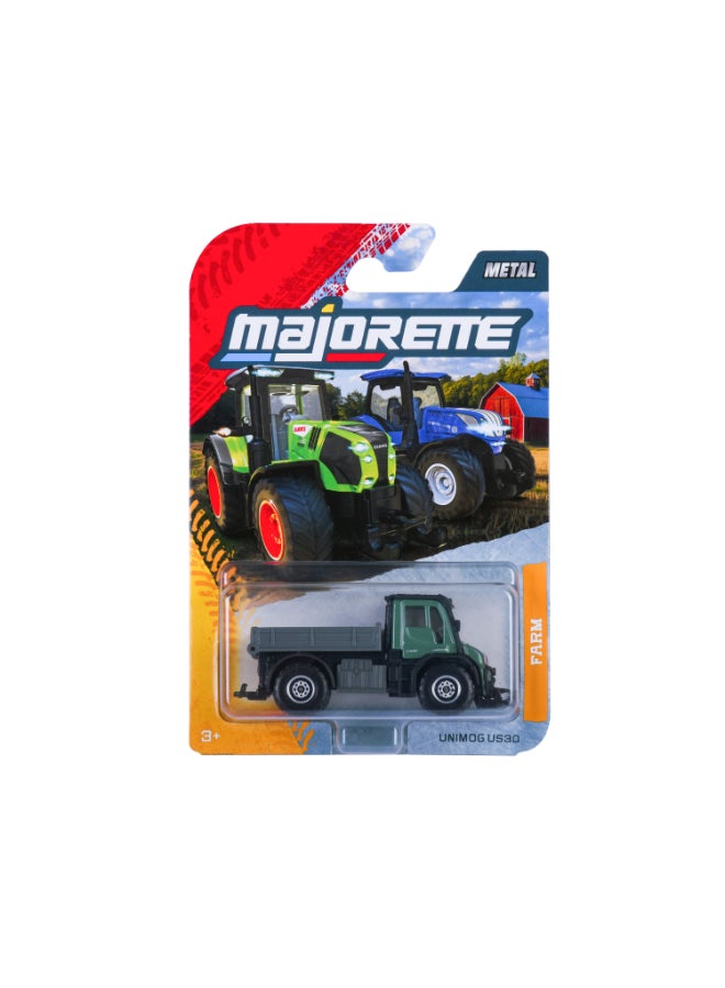 Majorette Farm Premium Unimog U530, 1:64 Scale Officially Licensed Mercedes-Benz Farm Vehicle, Approx. 7 cm Diecast Toy Car with Freewheel and Moving Parts, Ages 3+ - Image 2