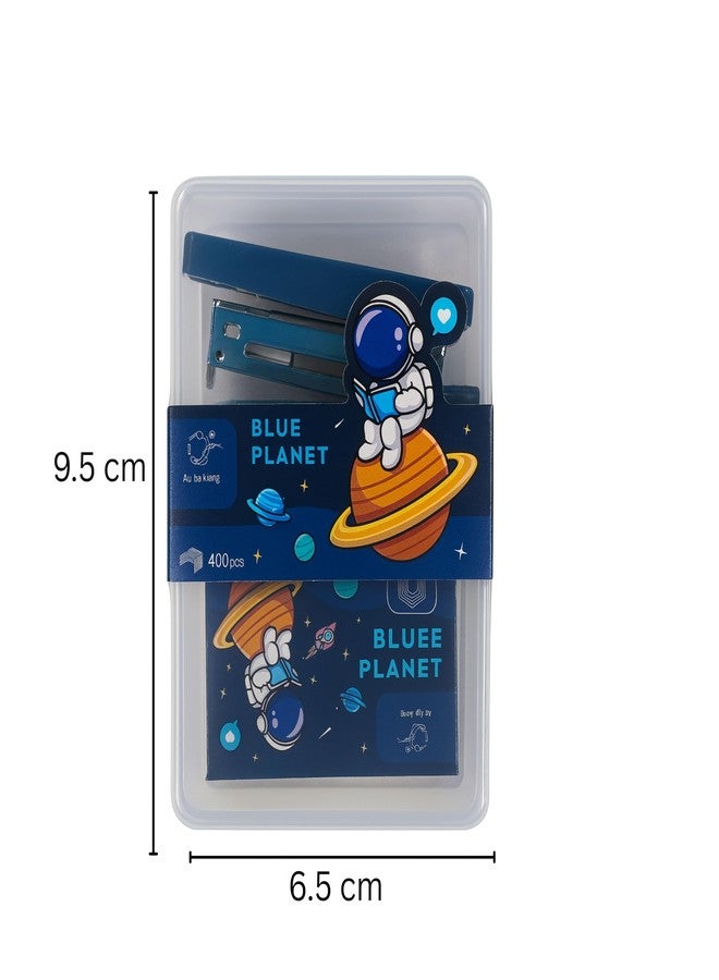 ZAFCO Mini Stapler for Children and Kids Space Theme with 400 Staples, Compact Size for School Project, Home & Office- 1 Unit (Blue) - Image 2