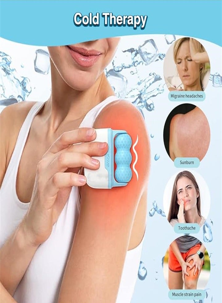 Face and body ice roller, ice massager for eye face puffiness, migraine, pain relief, facial skin care product, treatment tool, portable skin care beauty tool - Image 5