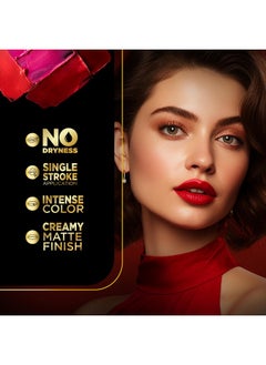 FACES CANADA Comfy Matte Creme Lipstick - Sip Of Wine, 4.2g | Long Stay | Creamy Matte Finish | Intense Color | Super Hydrating & Nourishing | Single Stroke Smooth Application - pzsku/Z8991829CEA0A2E41A680Z/45/_/1738305844/2a98bee5-4505-49f4-908b-abfec6cdb205