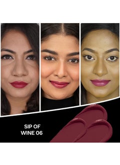 FACES CANADA Comfy Matte Creme Lipstick - Sip Of Wine, 4.2g | Long Stay | Creamy Matte Finish | Intense Color | Super Hydrating & Nourishing | Single Stroke Smooth Application - pzsku/Z8991829CEA0A2E41A680Z/45/_/1738305845/a1ba1e8a-3d2e-4312-8ba7-c7e1a76f7150