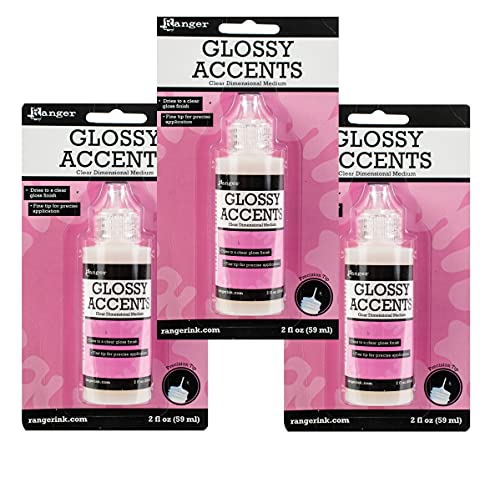 Ranger Ink Inkssentials Glossy Accents Precision Tip 2 Ounces GAC17042 (3-Pack) - Image 3
