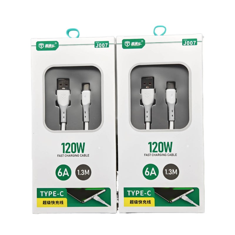 Silicone Compatible with Apple Fast USB C Cable with 120W 1.3 m Fast Charging and USB C Connector for phones tablets laptops adapters and daily - Image 1