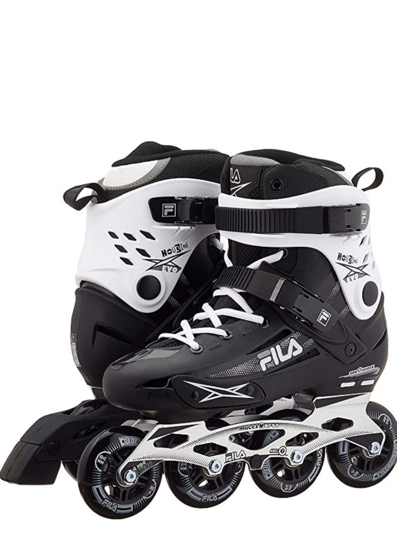 FILA - FILA Men's HOUDINI EVO Inline Skates Black/White 11.5… - Image 1