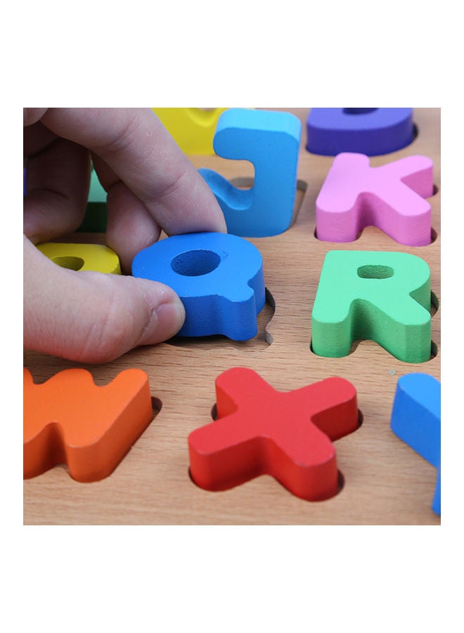 Alphabet And Numbers Wooden Educational Puzzle Board - Image 4