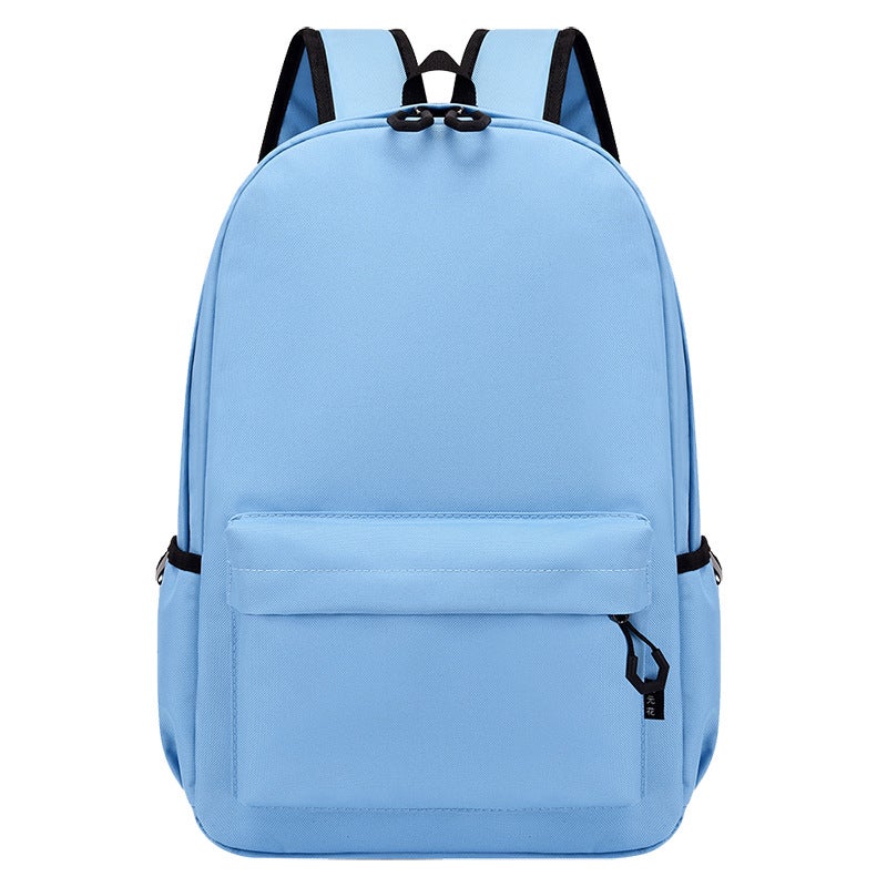Custom Logo Kids School Backpack Light Blue 