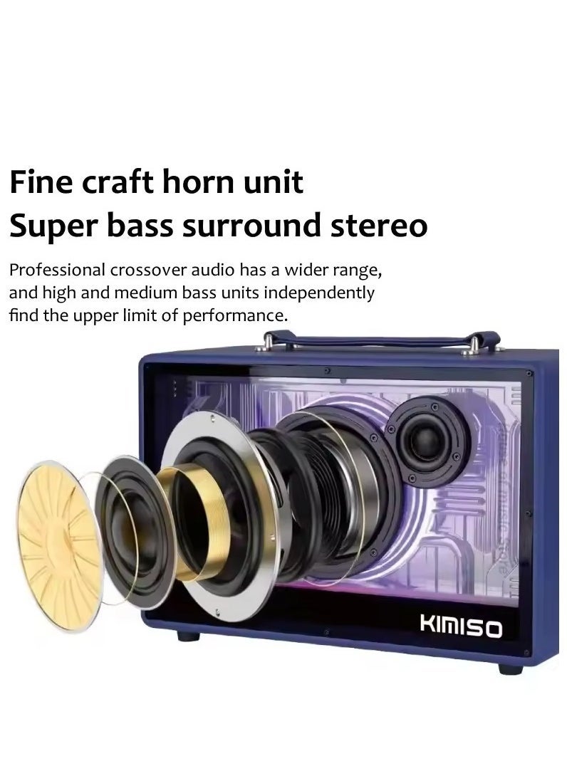 Smart Berry M90 Portable Bluetooth Speaker with 2 UHF Wireless Microphones – Ultimate Karaoke Machine for Adults & Kids – Speaker System with Progressive LED Lights – Rechargeable Home Party Sound System with Deep Bass & Clear Audio for Events, Outdoor, and Indoor Entertainment - Image 5