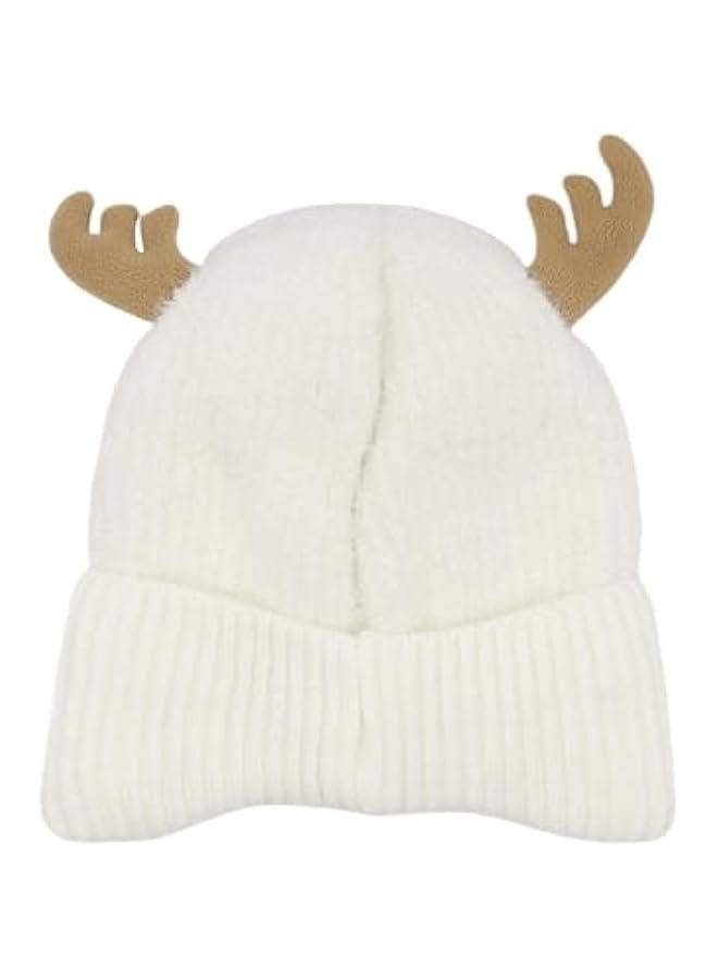 Cute Reindeer Moose Hat Winter Warm Knitted Beanie Cap  Antler Beanie Ski Skull Cap for Women Men - Image 4