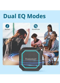 Tronsmart Tronsmart Groove 2 Portable Outdoor Speaker, Captivating Bass, Diverse Light Modes, Bluetooth V5.3, IPX7 Waterproof, Dual EQ Modes, Battery 2500mAh, Up to 18 hours Playtime, AUX, TF Card - Black  - Image 5