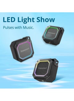 Tronsmart Tronsmart Groove 2 Portable Outdoor Speaker, Captivating Bass, Diverse Light Modes, Bluetooth V5.3, IPX7 Waterproof, Dual EQ Modes, Battery 2500mAh, Up to 18 hours Playtime, AUX, TF Card - Black  - Image 3