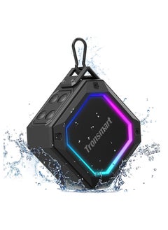 Tronsmart Tronsmart Groove 2 Portable Outdoor Speaker, Captivating Bass, Diverse Light Modes, Bluetooth V5.3, IPX7 Waterproof, Dual EQ Modes, Battery 2500mAh, Up to 18 hours Playtime, AUX, TF Card - Black  - Image 1