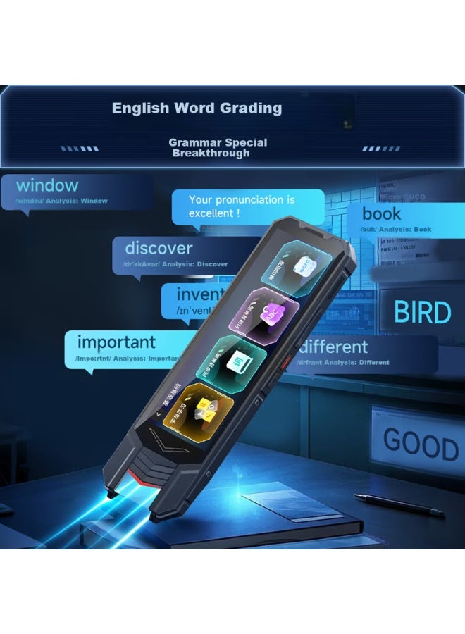 Ozing Haojiexing All-In-One Anti-Drop Point Reading Pen 4.58-Inch Large Screen Learning Machine For Elementary, Middle, And High School Universal Dictionary Translation Scanning Pen Textbook Synchronization - Image 5