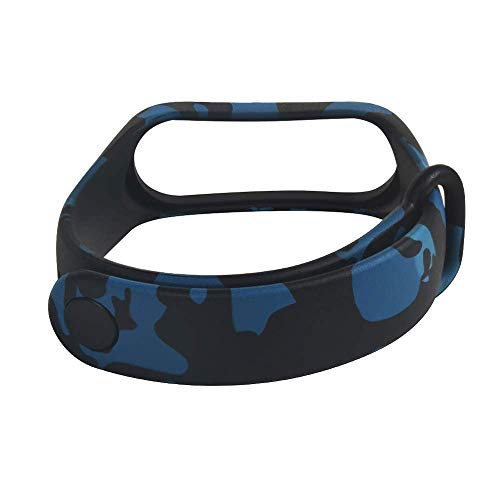 VEROX Replacement Strap Compatible with Mi Band 3 Strap Army Blue Color Camouflage Strap | Mi Band 3 Military Style Strap with Screen Protector Combo Accessories (Device Not Included) - Image 2