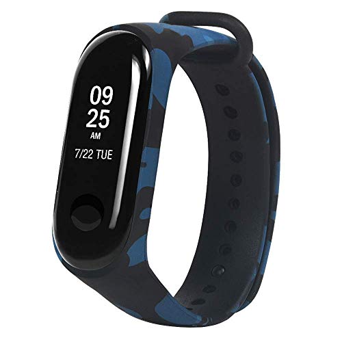 VEROX Replacement Strap Compatible with Mi Band 3 Strap Army Blue Color Camouflage Strap | Mi Band 3 Military Style Strap with Screen Protector Combo Accessories (Device Not Included) - Image 3
