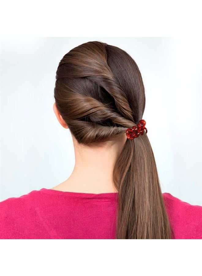 TailaiMei 20 Pcs Spiral Hair Ties, TailaiMei No Crease Coil Hair Ties, Phone Cord Hair Ties for Thick Hair - Women Ponytail Holder Elastics(10 Color)