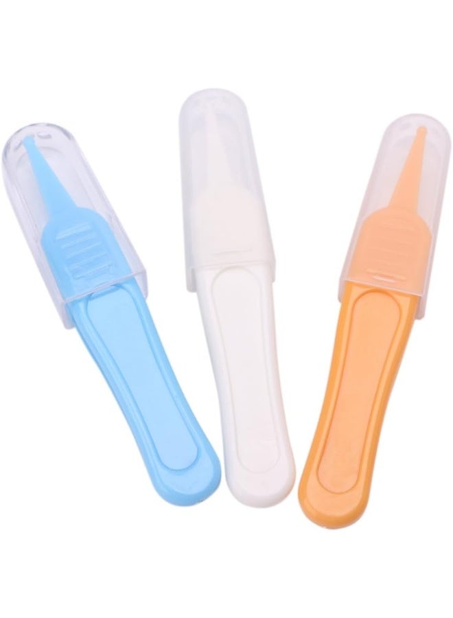 Tebatu ملاقط تنظيف أذن وأنف وسرة الطفل من تيباتو، ملاقط أمان بلاستيكية لتنظيف الطفل - Image 1