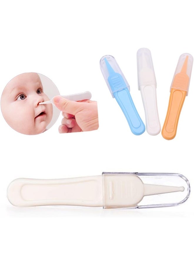 Tebatu ملاقط تنظيف أذن وأنف وسرة الطفل من تيباتو، ملاقط أمان بلاستيكية لتنظيف الطفل - Image 2