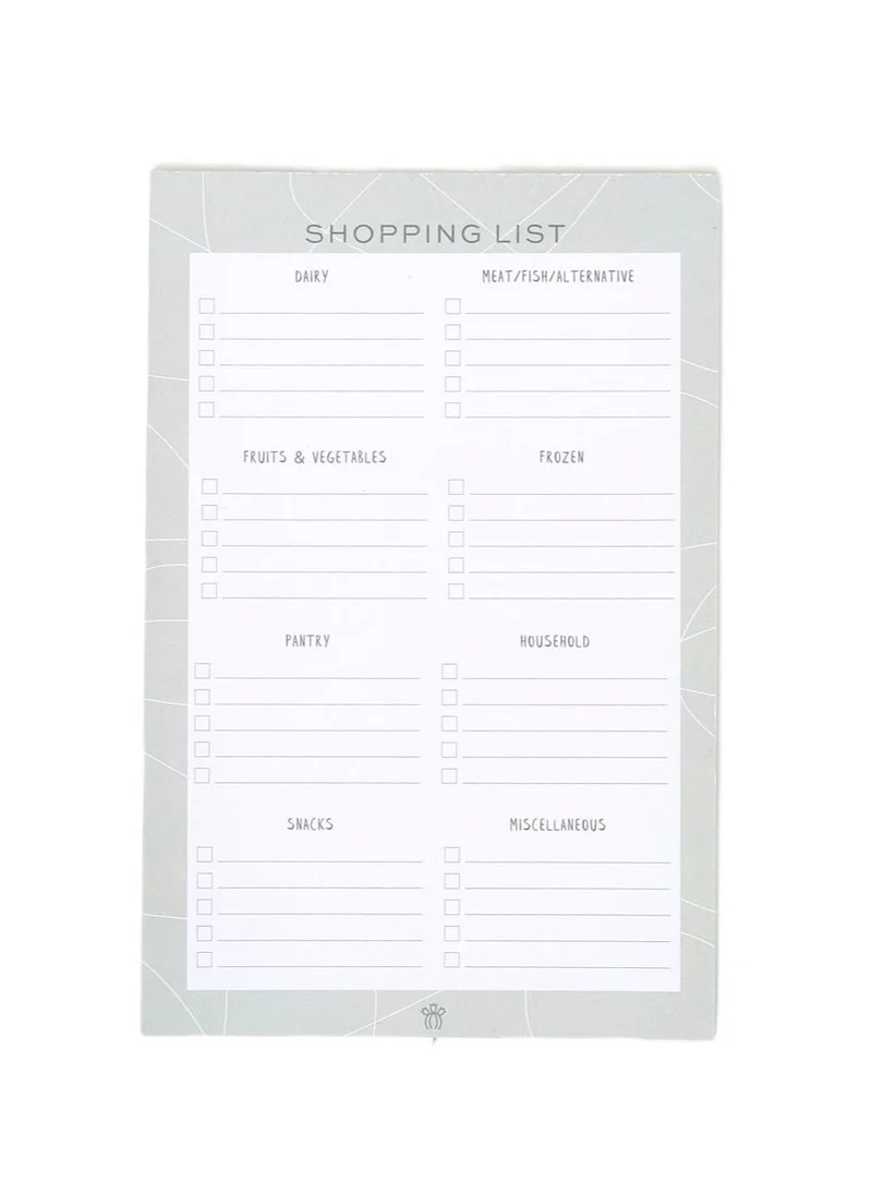 Prickly Pear Weekly Meal Planner & Shopping List With Magnetic Panel On The Back Of Each