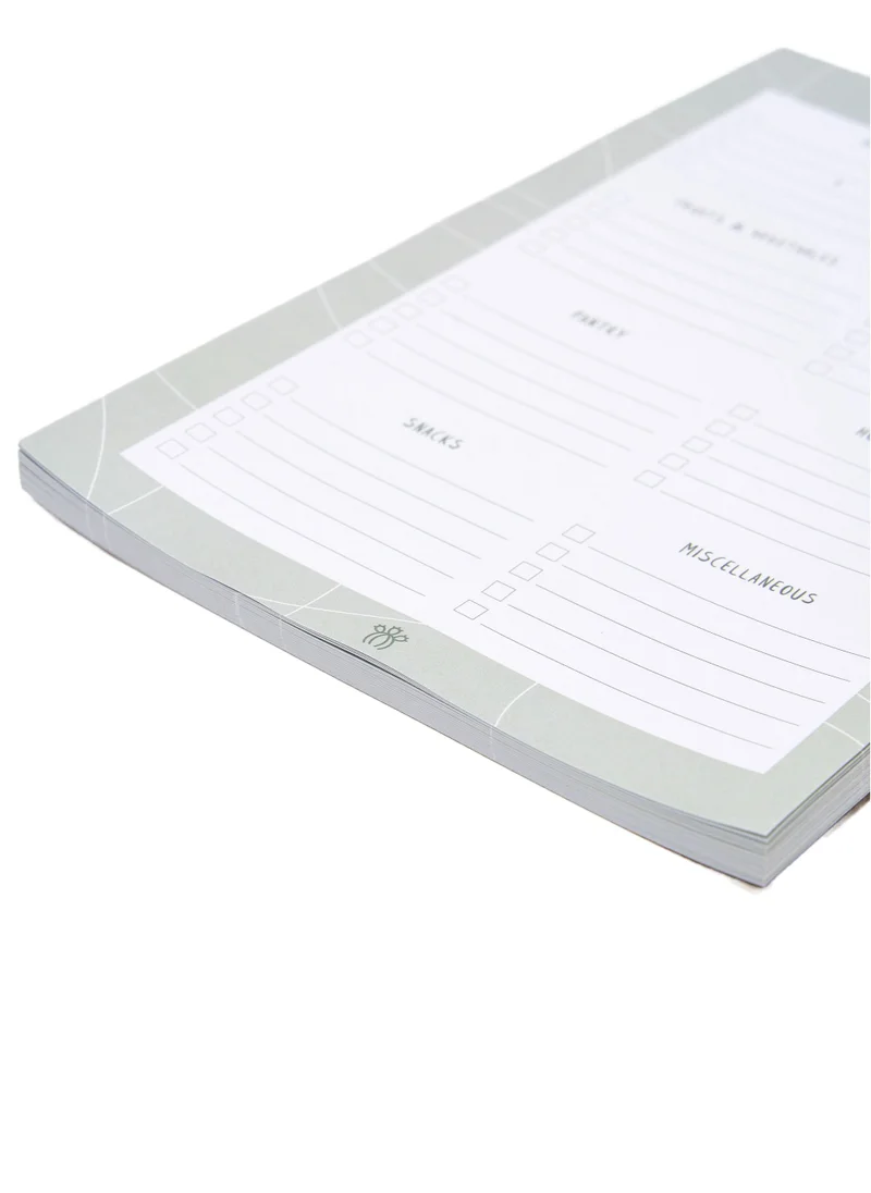 Prickly Pear Weekly Meal Planner & Shopping List With Magnetic Panel On The Back Of Each