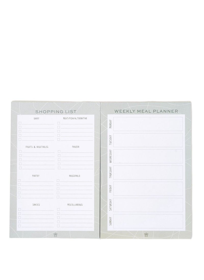 Prickly Pear Weekly Meal Planner & Shopping List With Magnetic Panel On The Back Of Each  - Image 4