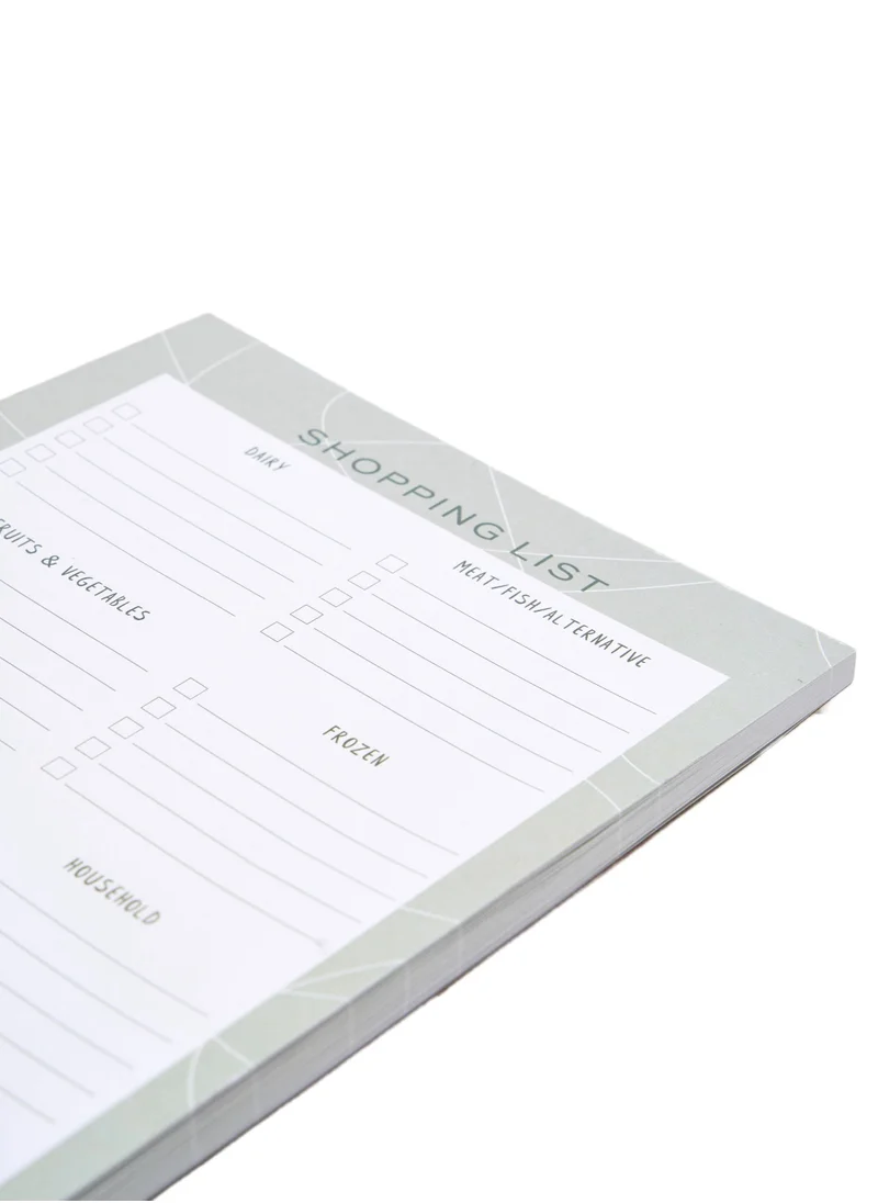 Prickly Pear Weekly Meal Planner & Shopping List With Magnetic Panel On The Back Of Each
