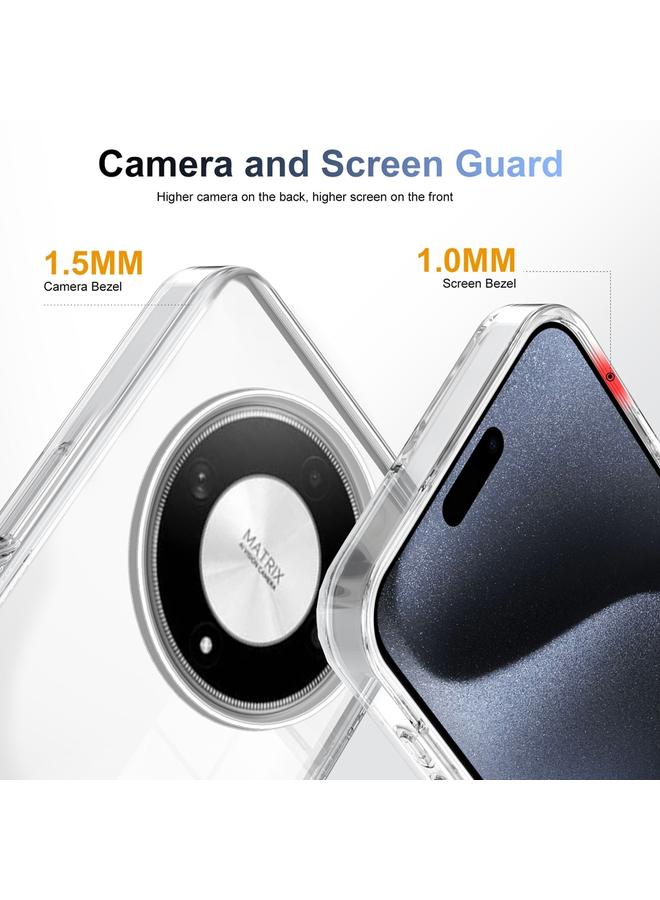 اس-توب جراب لهاتف Honor Magic6 Lite 5G، جراب هاتف هجين من مادة TPU من الأكريليك الشفاف المقاوم للانزلاق - Image 2