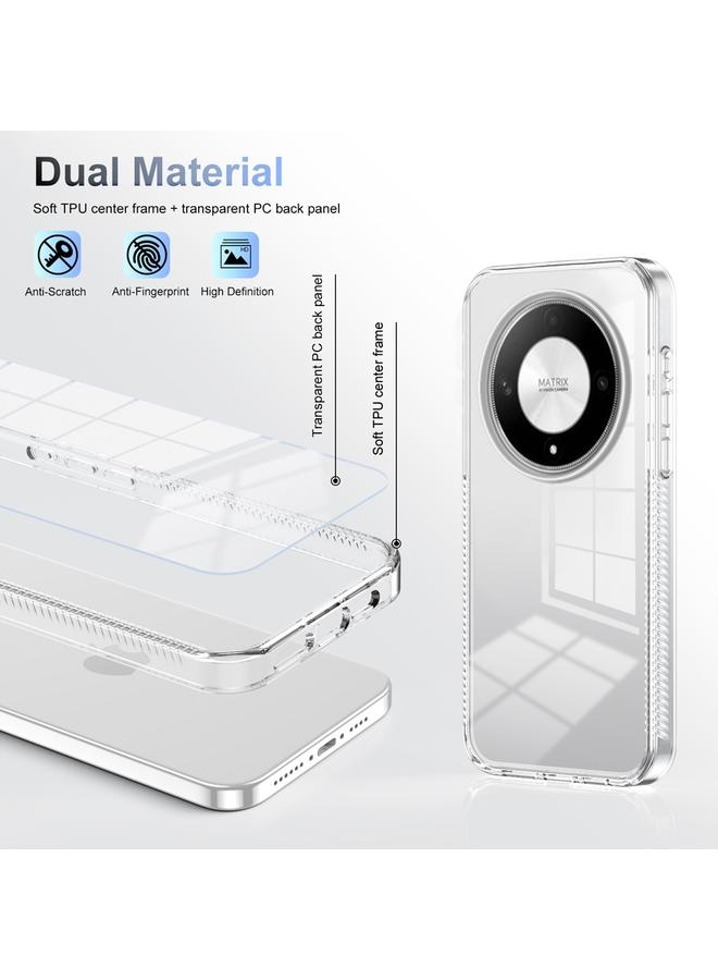 اس-توب جراب لهاتف Honor Magic6 Lite 5G، جراب هاتف هجين من مادة TPU من الأكريليك الشفاف المقاوم للانزلاق - Image 3