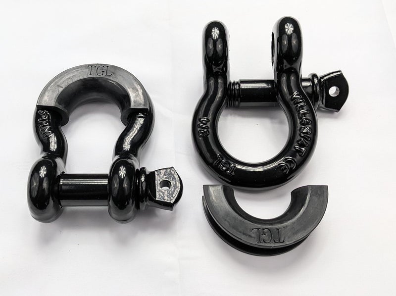 TGL Pack 2 D-Ring Shackle Isolators, D Ring Protectors for 3/4 inch D Ring Shackles. Reduce Rattling, Protect Your Bumper from Damage (Black Color). Compatible with Jeep Accessories, Ford, Toyota. - Image 2