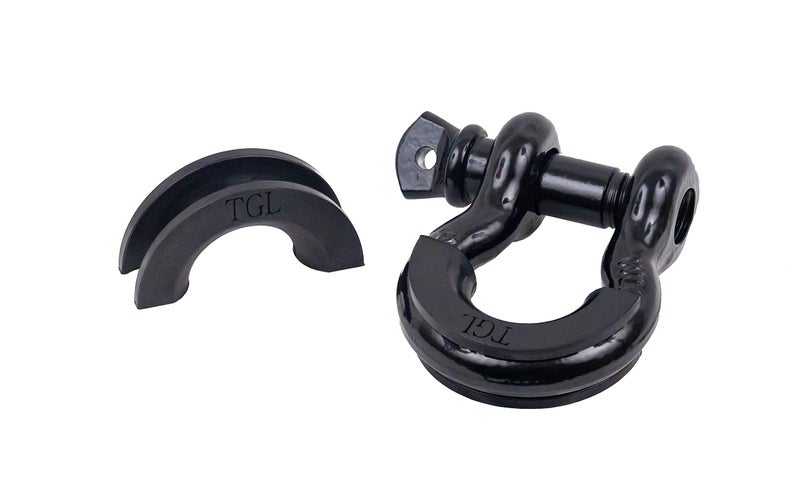 TGL Pack 2 D-Ring Shackle Isolators, D Ring Protectors for 3/4 inch D Ring Shackles. Reduce Rattling, Protect Your Bumper from Damage (Black Color). Compatible with Jeep Accessories, Ford, Toyota. - Image 4