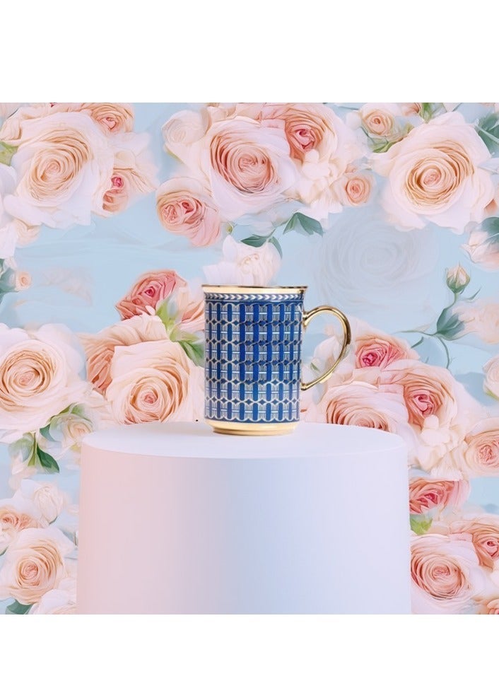 BYART Ceramic coffee mug with handle, 300 ml capacity, tea cup for drinks, cappuccino, latte and espresso, made in Turkey - Image 3