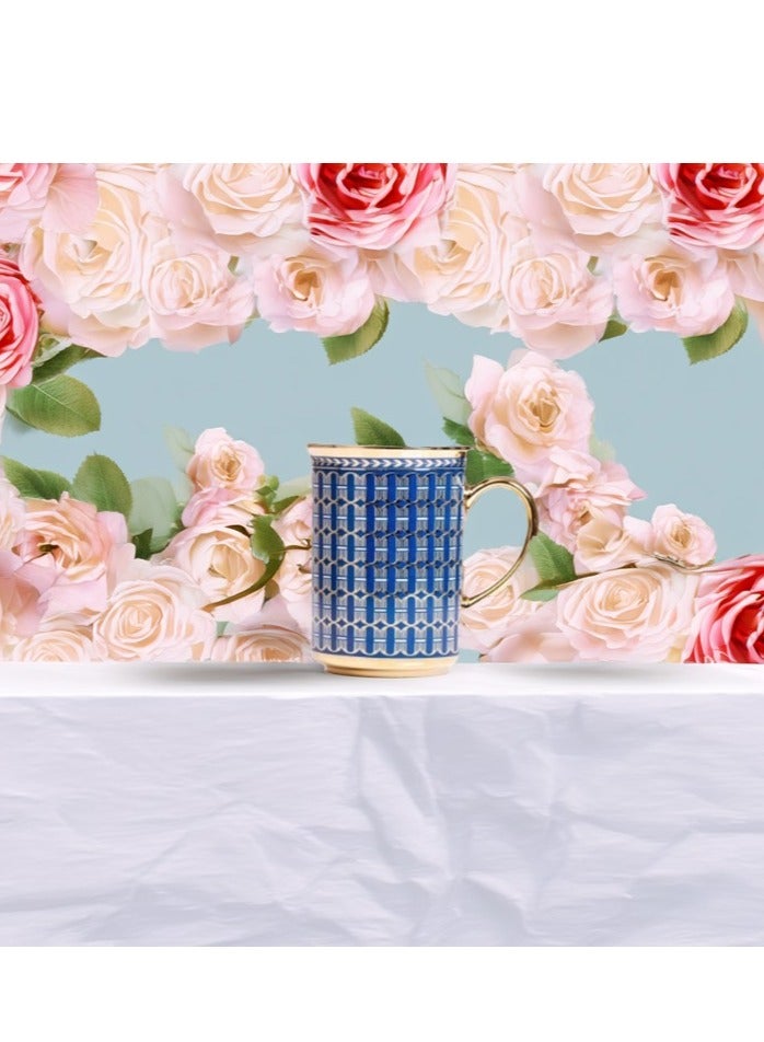 BYART Ceramic coffee mug with handle, 300 ml capacity, tea cup for drinks, cappuccino, latte and espresso, made in Turkey - Image 5