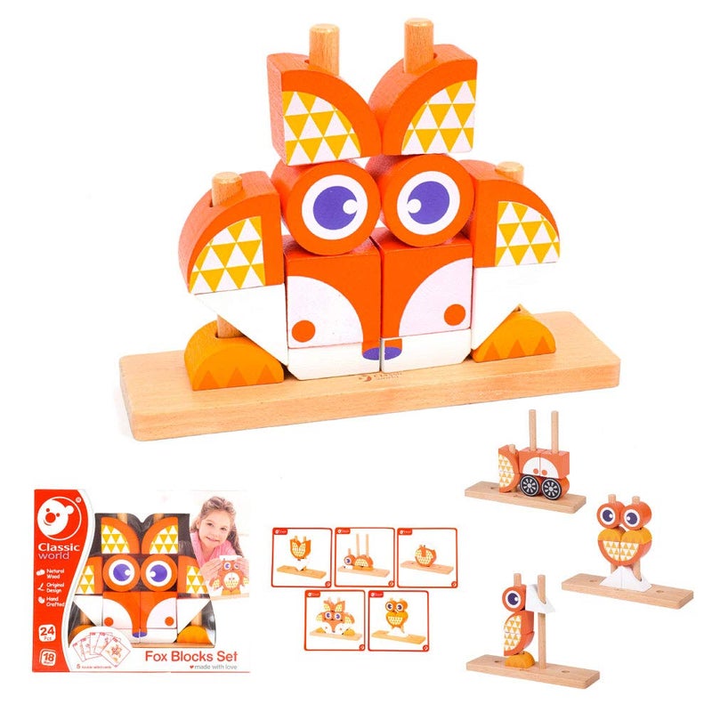 Classic World Fox Blocks Set