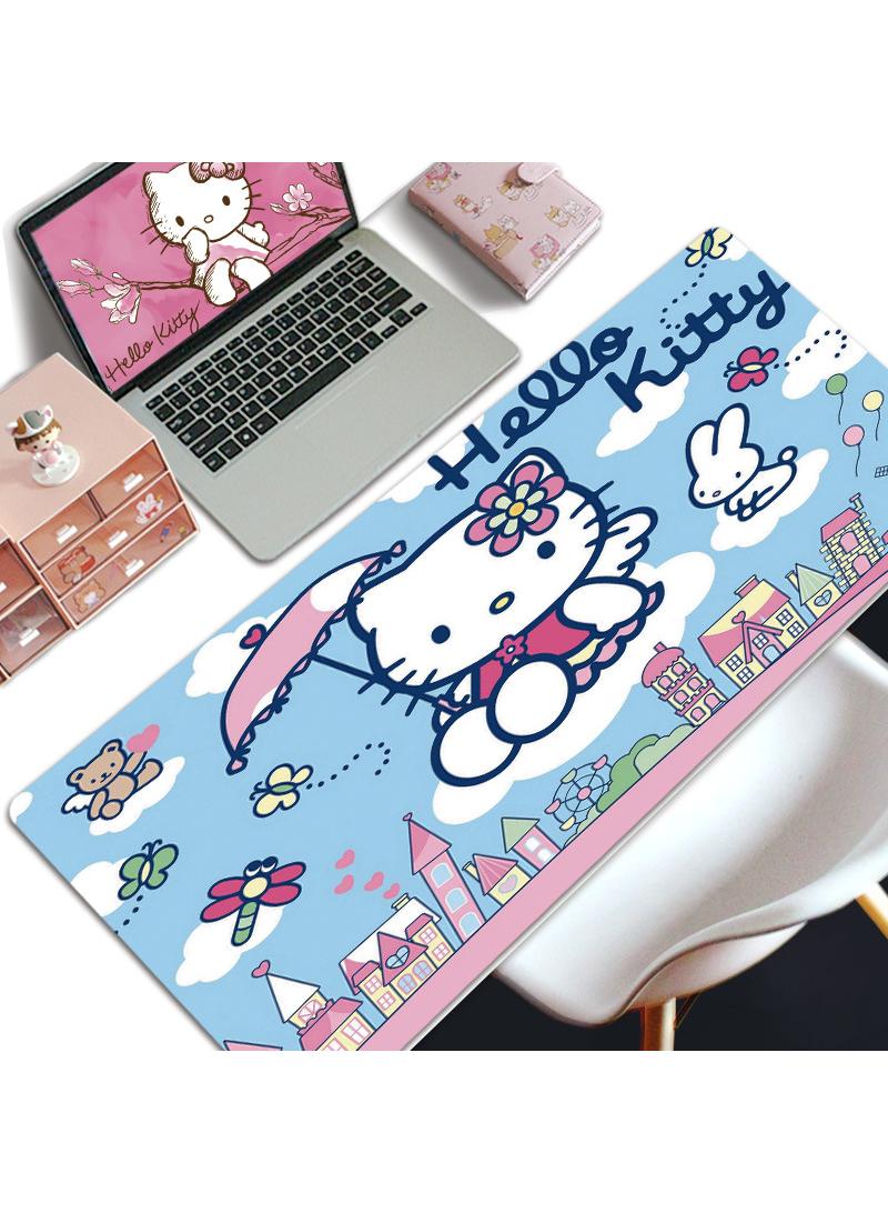 Y&D Hello Kitty Gift For Girls Gaming Mouse Pad Extended Large Mat Desk Pad Stitched Edges Mousepad Long Mouse Pad And Non-Slip Rubber Base Mice Pad 800X300X4mm - Image 1
