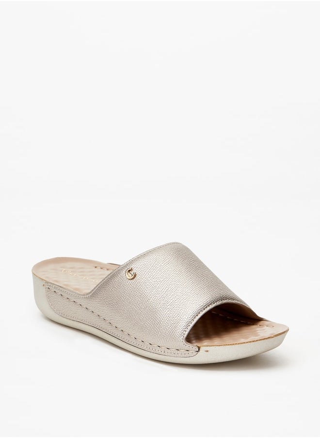 Le Confort Women's Textured Stitch Detail Slip-On Sandals  - Image 1