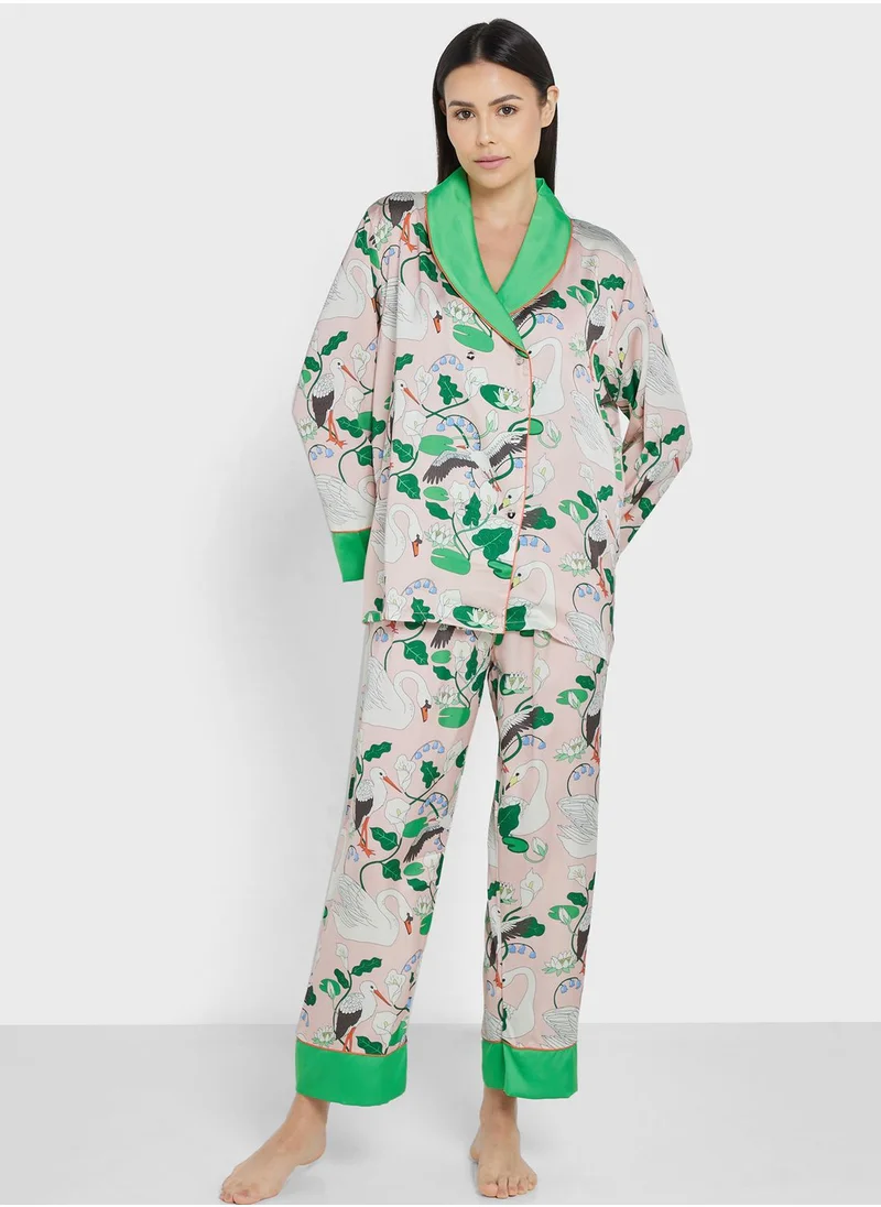 Khizana Printed Pyjama Set